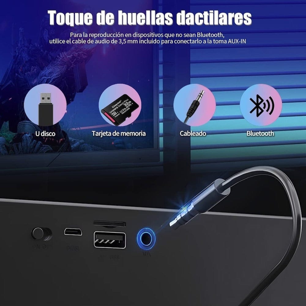 Bocina  Moreka  M400, Bluetooth, TF Card, Radio FM, USB2