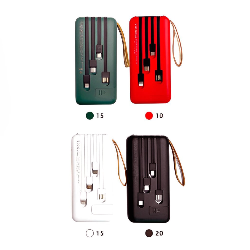 Powerbank Batería Portátil 10000mah K052 Salida C V8 IP K0523