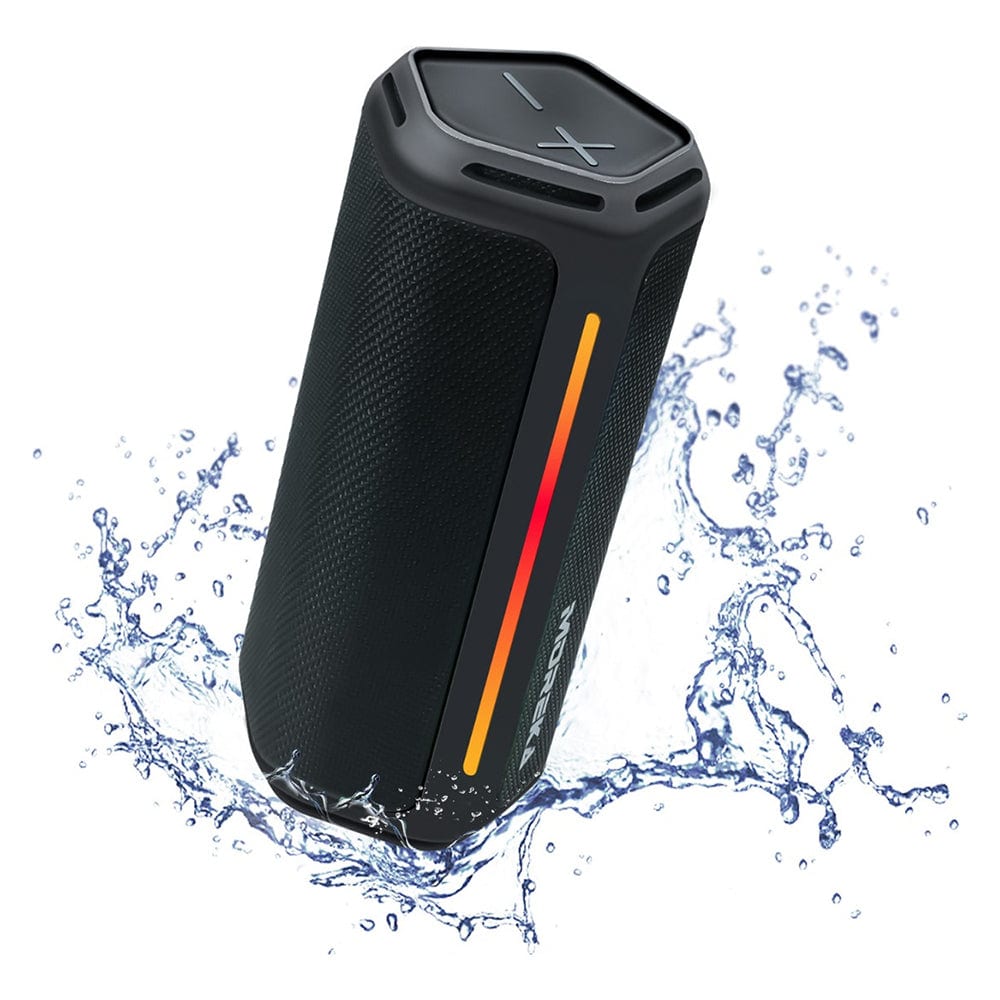 Bocina Bluetooth Moreka 375  Resistente al agua IPX6, Radio FM, USB, Micro SD3