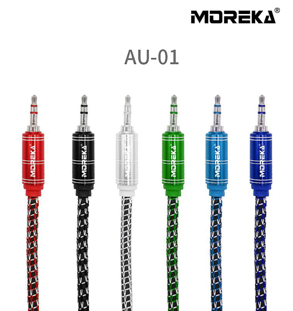 Cable De Audio, Moreka AU-01, Auxiliar 3.5, 1500mm, Reforzado8