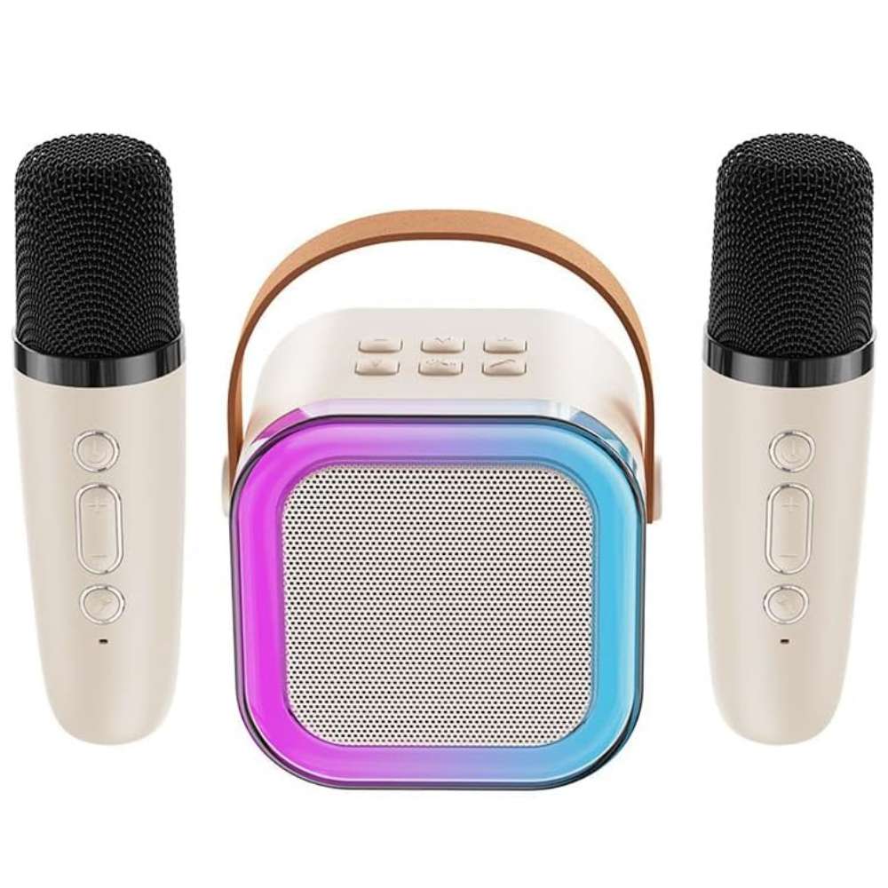 Bocina Karaoke Bluetooth FM dual microfonos portatil WL-3953