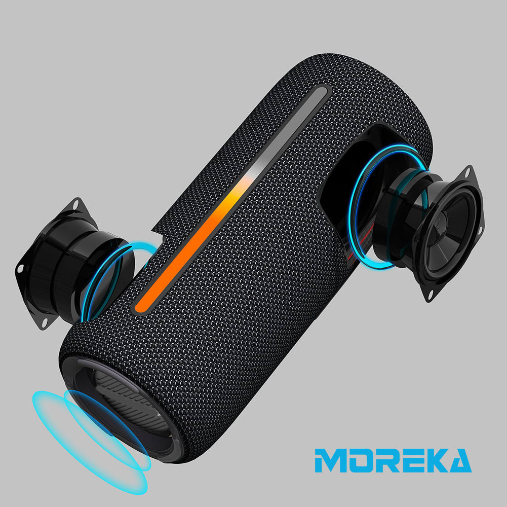 Bocina Bluetooth Moreka 373 Resistente al agua IPX6, Radio FM, USB, Micro SD3