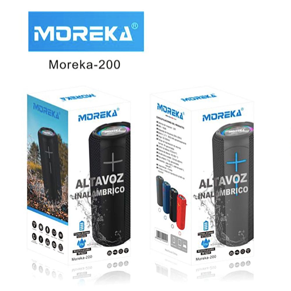 Bocina Bluetooth Moreka M-200 TF Card Radio FM Resistente al agua6
