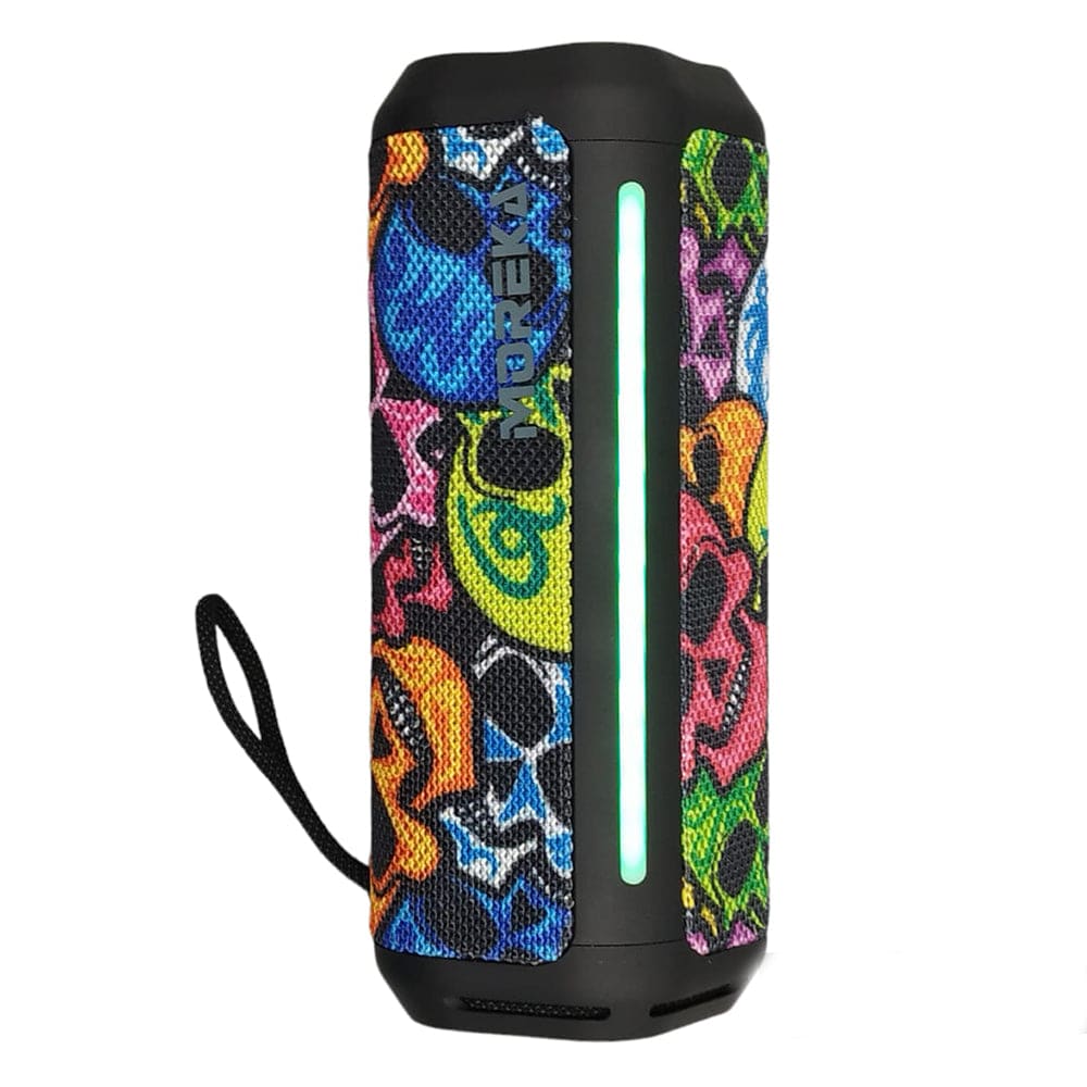 Bocina Bluetooth Moreka 375  Resistente al agua IPX6, Radio FM, USB, Micro SD6