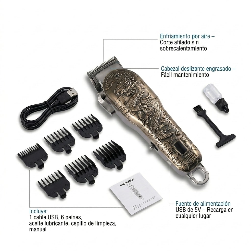 Afeitadora de Cabello recargable Tipo C MOREKA W-267