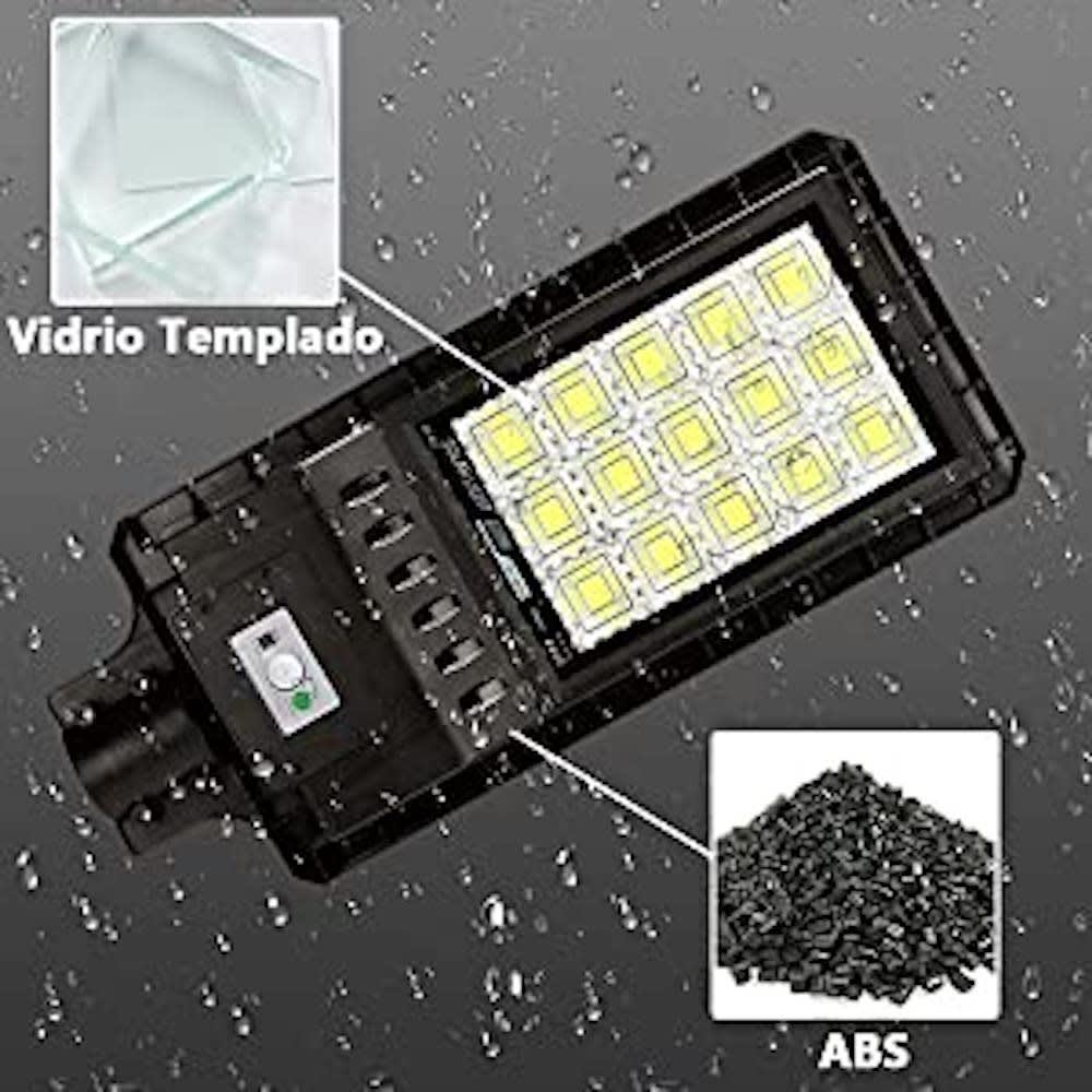 Luminaria Suburbana Alumbrado Publico Solar 400W con Sensor Movimiento GD-984004
