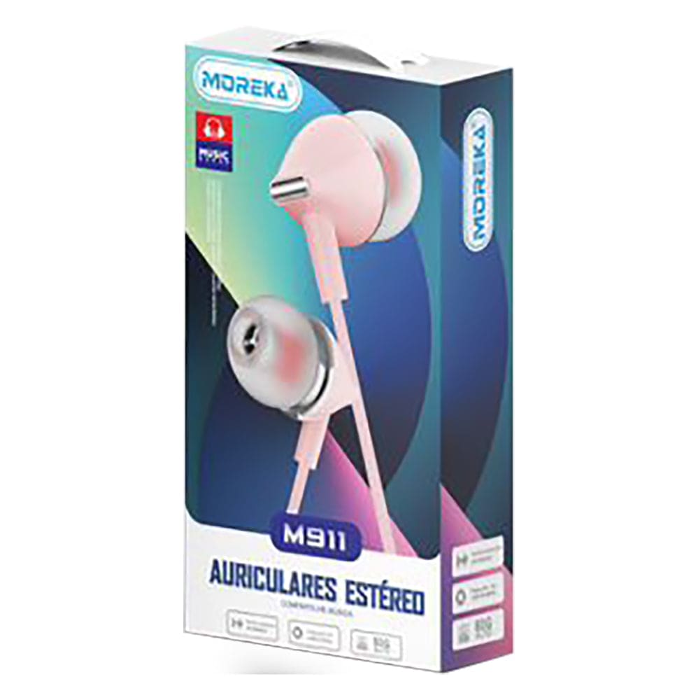 Audifonos Moreka M-911, Alámbricos, Manos Libres, 3.5mm3