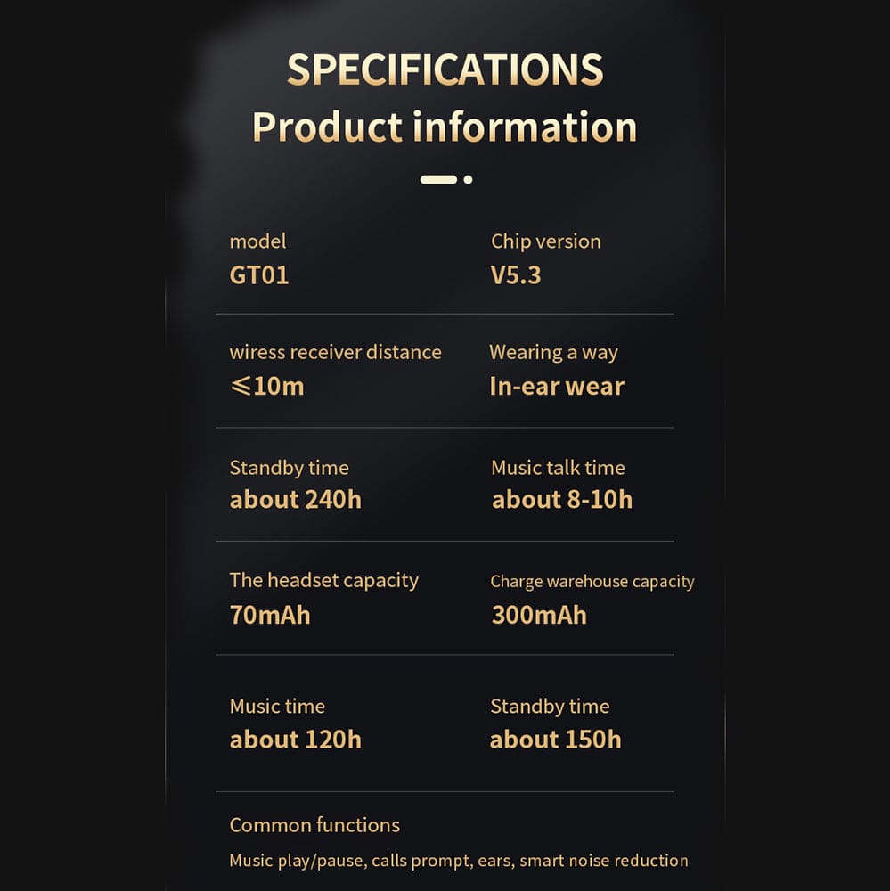 Audífonos Inalámbrico de baja latencia 9D Bluetooth Moreka E2984