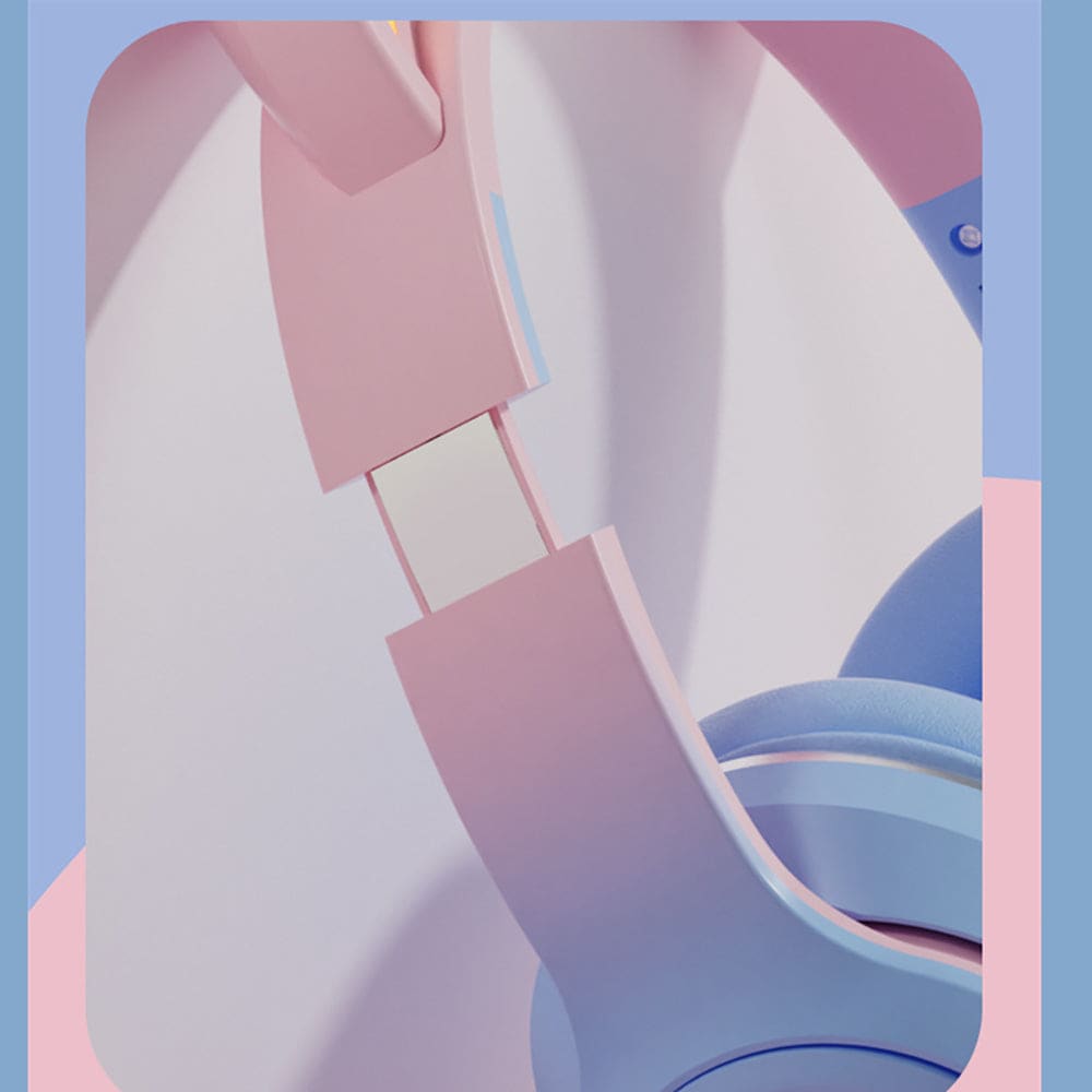 Diadema Gato Bluetooth inalámbrico Baja latencia larga duración RGB ST89M5