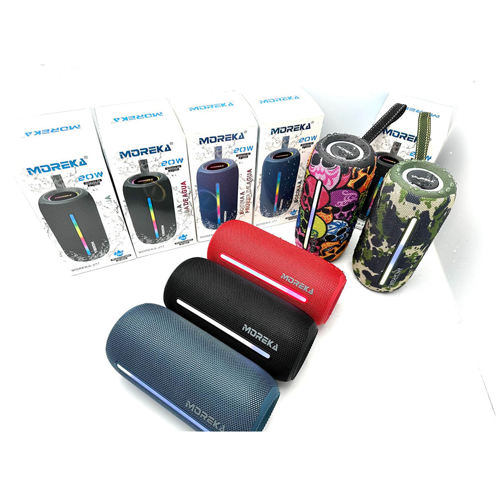 Bocina Bluetooth Moreka 377 20W IPX6, Radio FM, USB, Micro SD7