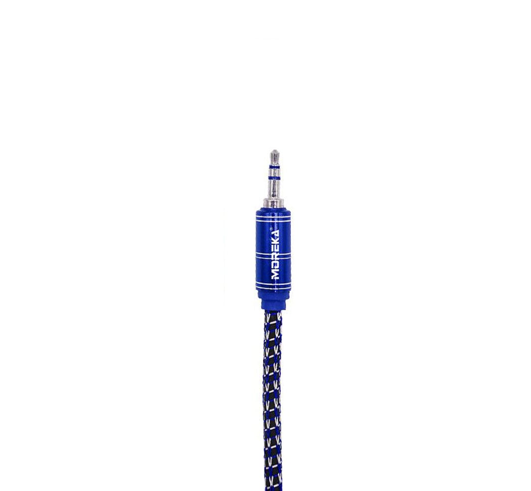 Cable De Audio, Moreka AU-01, Auxiliar 3.5, 1500mm, Reforzado10