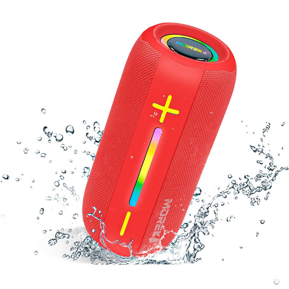 Bocina Bluetooth Moreka 373  Resistente al agua IPX6, Radio FM, USB, Micro SD5