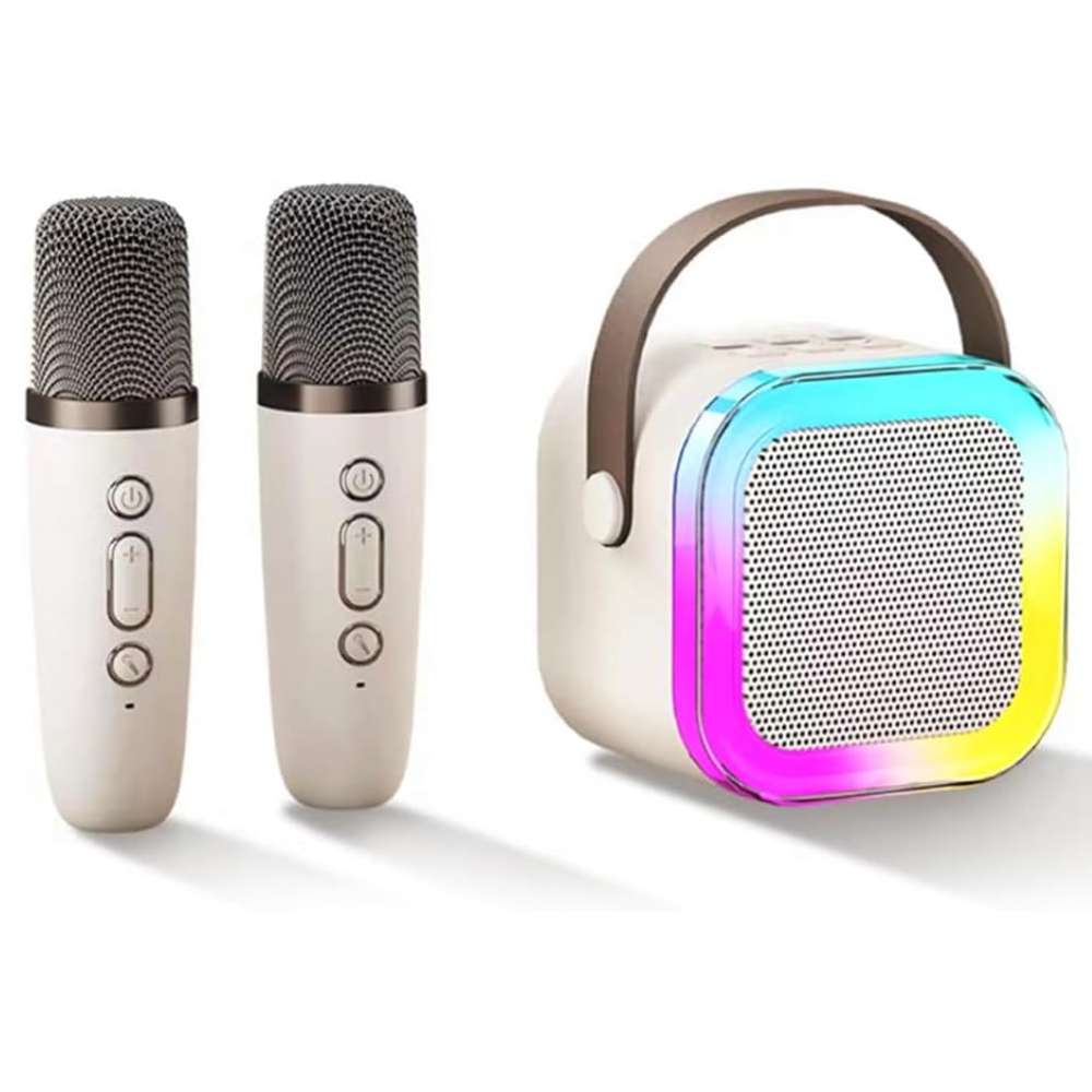 Bocina Karaoke Bluetooth FM dual microfonos portatil WL-3951