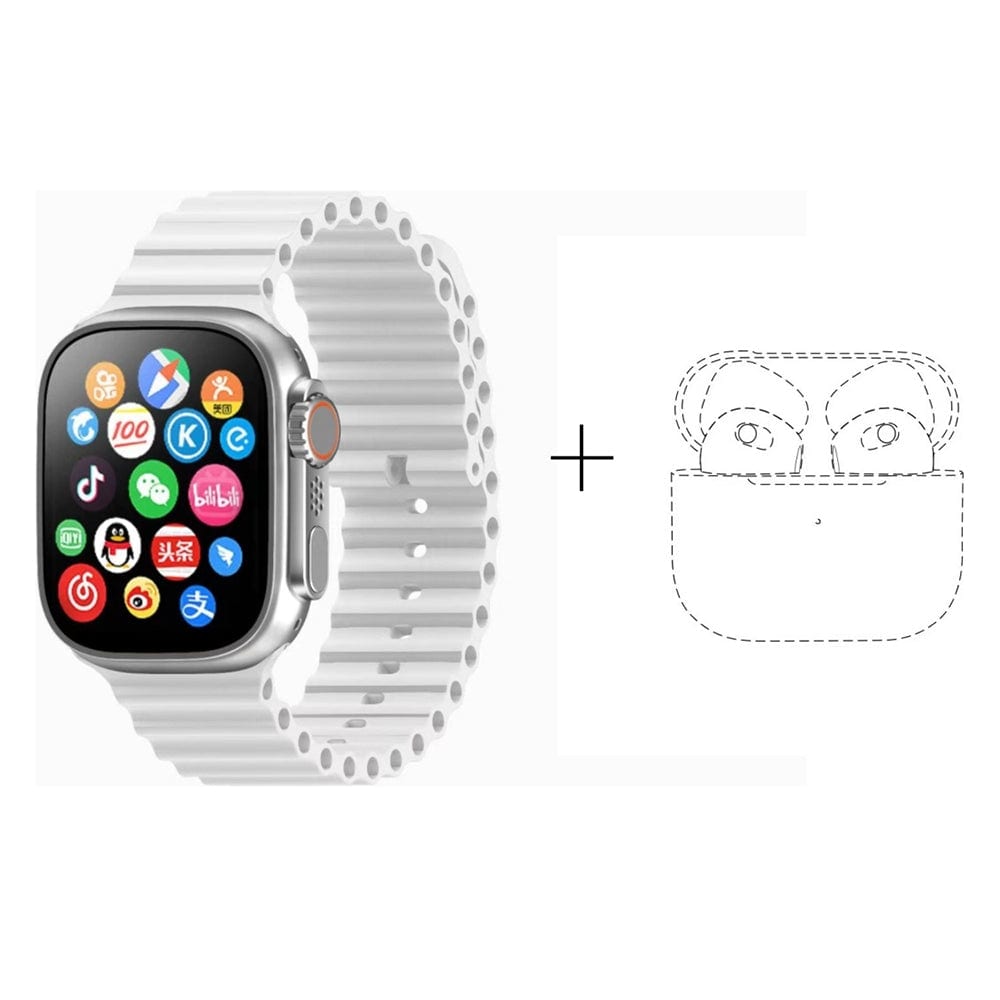 SmartWatch W26 Ultra MAX Serie 8 doble correa y audifonos Bluetooth4