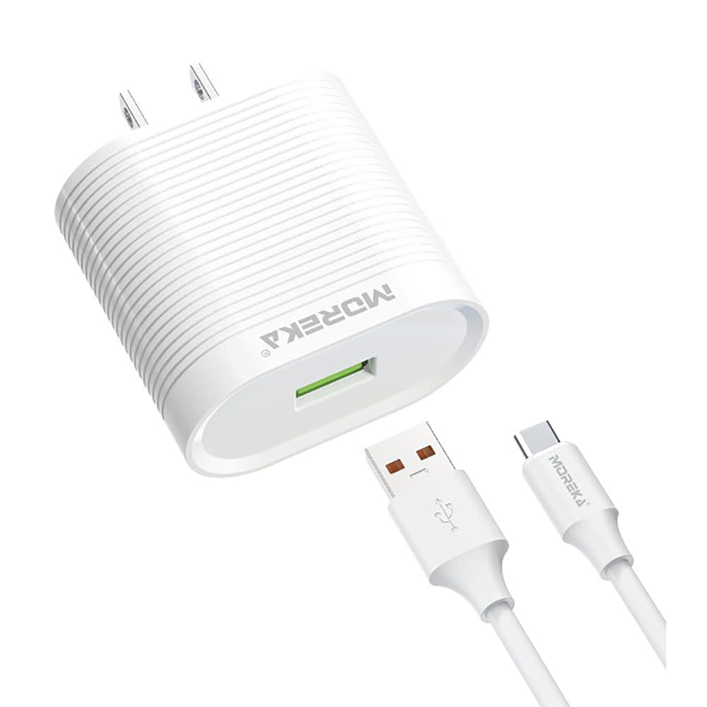 Cargador Tipo C Moreka MR1426 2.4A Incluye Cable1