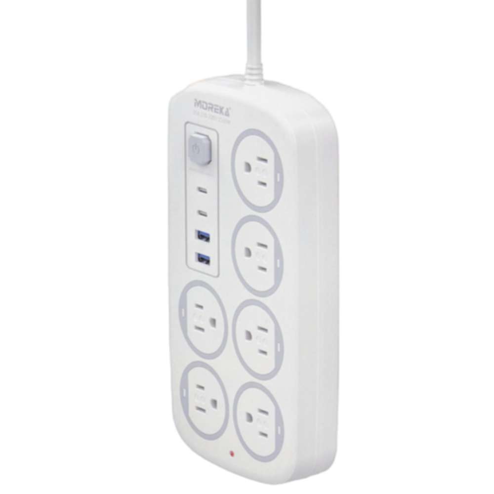 Multicontacto 6 Conexiones 2 Puertos Usb 2 Puertos C MC-5448c1