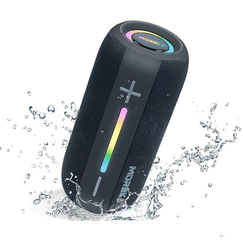 Bocina Bluetooth Moreka 373  Resistente al agua IPX6, Radio FM, USB, Micro SD1