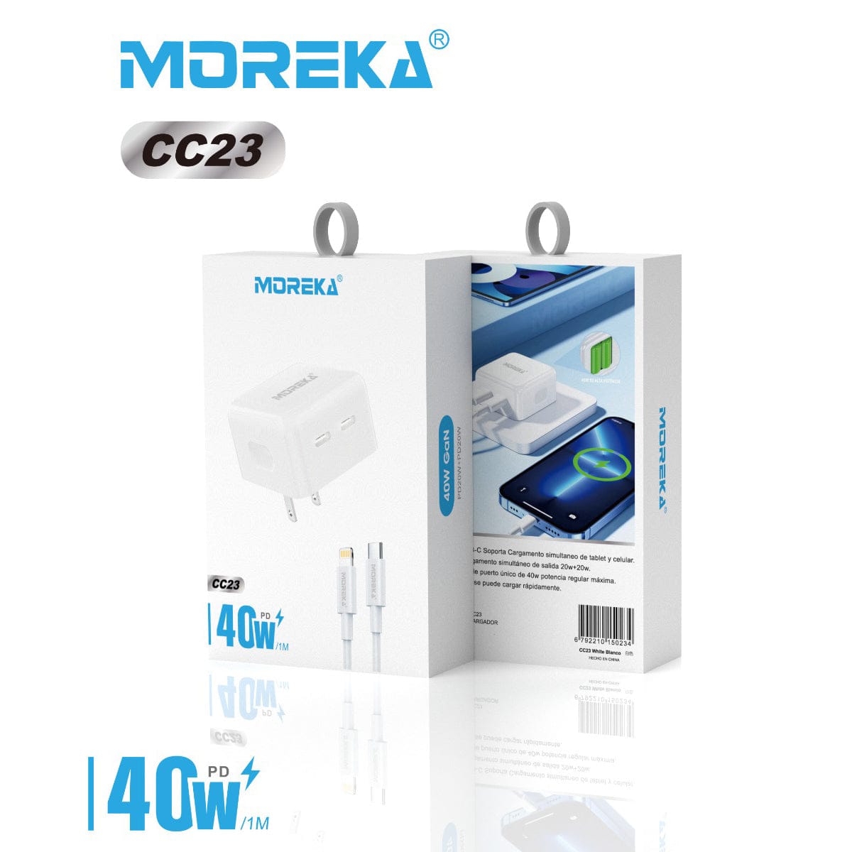 Turbo Cargador Moreka CC23 Puertos C C Cabe tipo IP 1M7