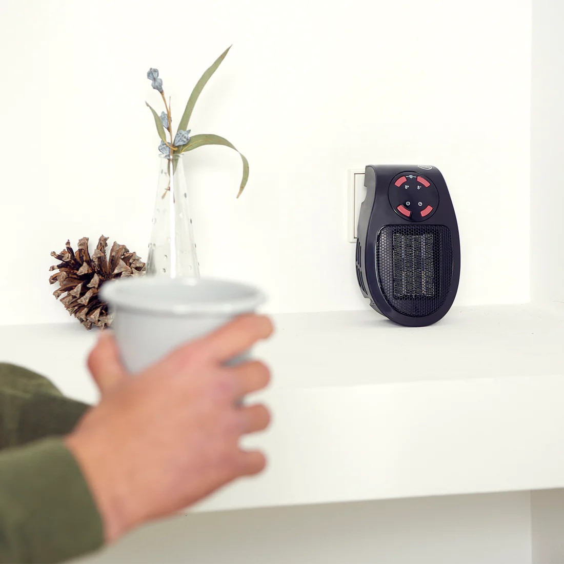 Calentador eléctrico portátil de 500 W de Pared RJG-0239