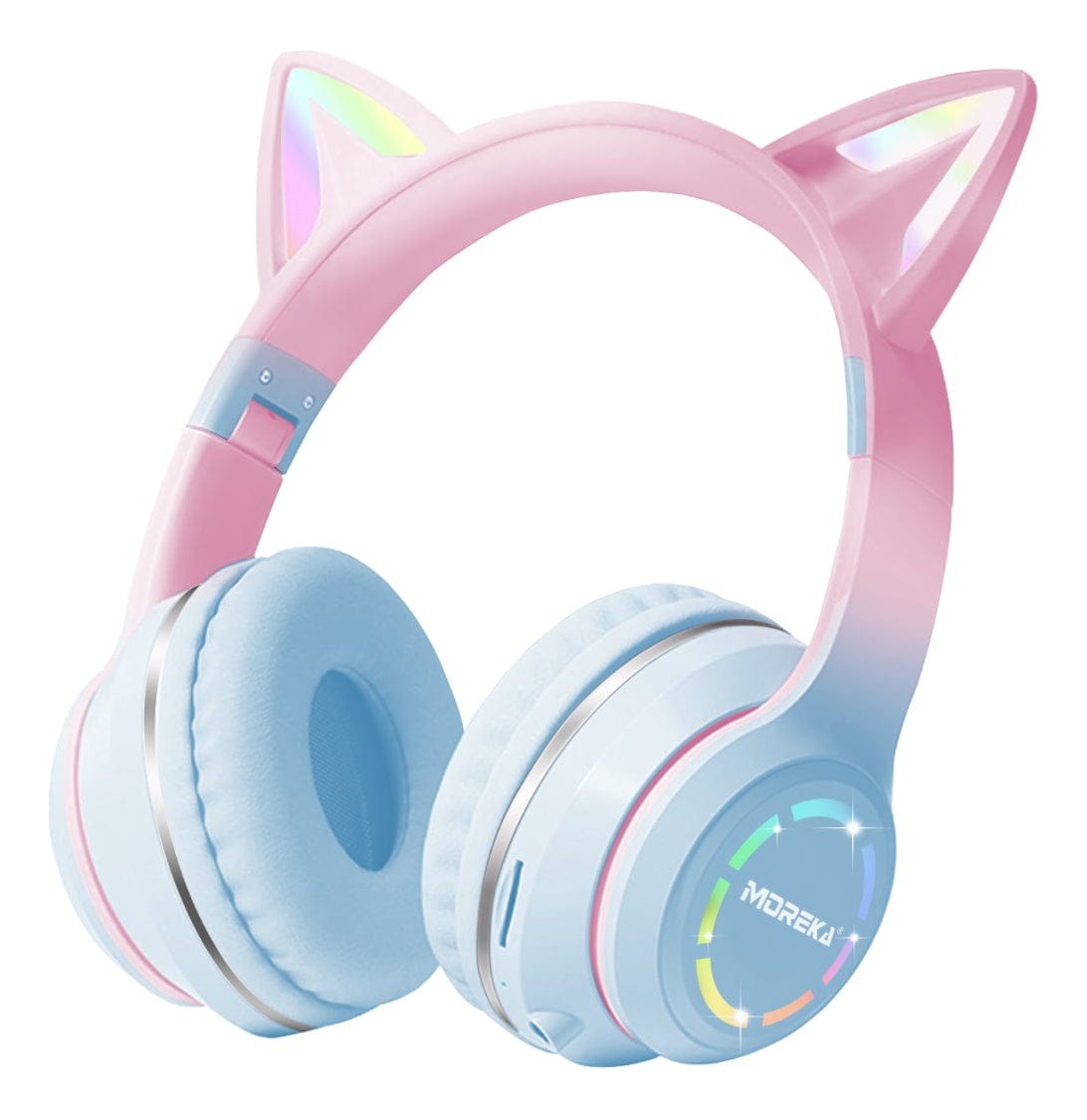 Diadema Gato Bluetooth inalámbrico Baja latencia larga duración RGB ST89M2