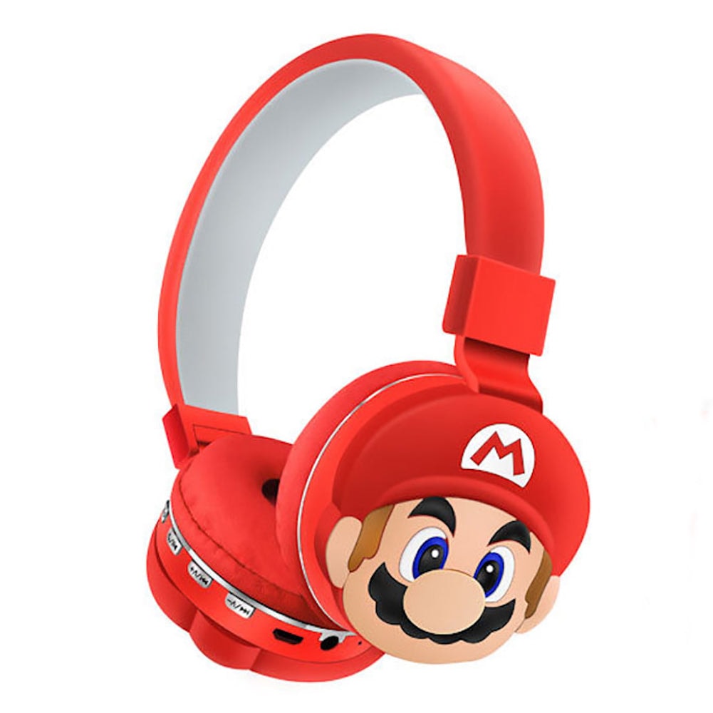Audífonos Diadema Bluetooth  Mario Bros Inalámbrico Plegable2