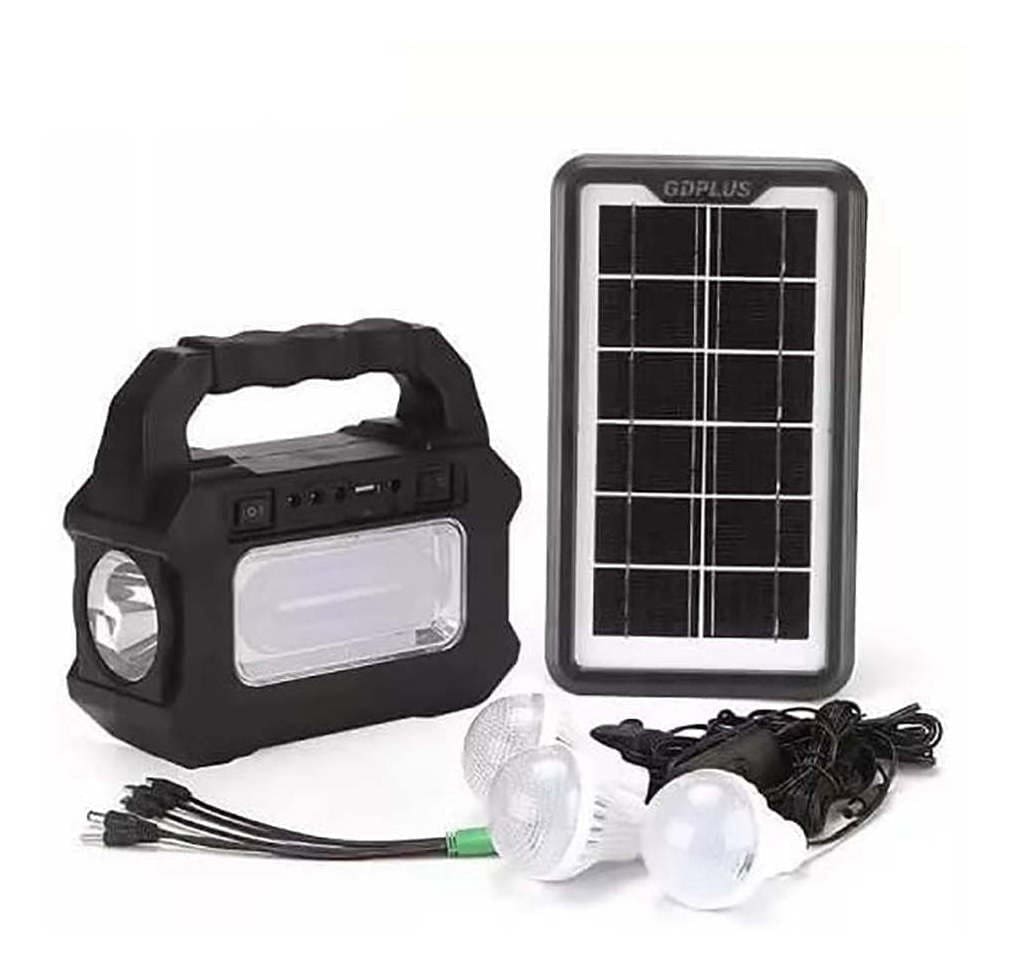Mini Sistema Solar 3 Focos Linterna Power Bank MOR-80801