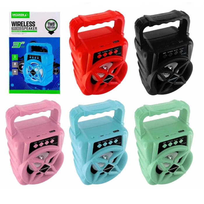 Bocina Moreka TO-3033, LED, Bluetooth, USB, Micro SD.3