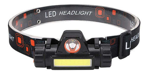 Lámpara De Cabeza Linterna Minero Recargable Con Impermeable M-81102