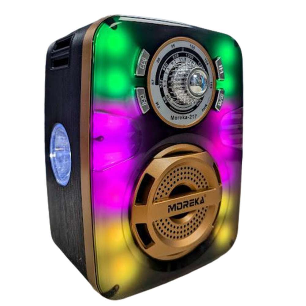 Bocina Radio AM FM Con Bluetooth Recargable Moreka 2178