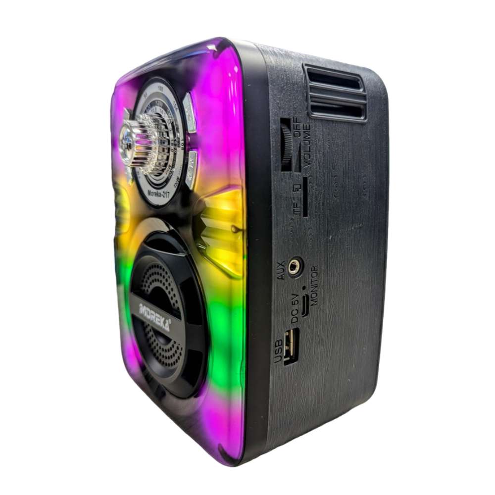 Bocina Radio AM FM Con Bluetooth Recargable Moreka 2179