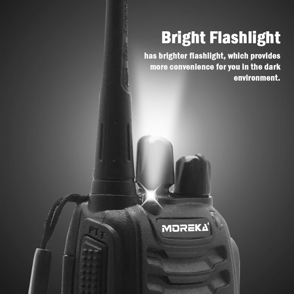 2 Radios UHF Moreka Bf-888s 2pcs Con Manos Libres hasta 10 km2