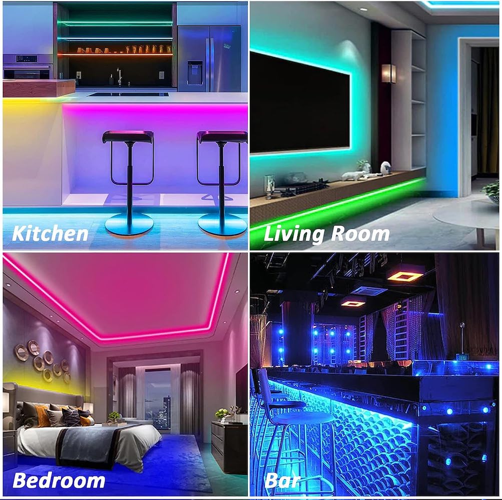 Tira Luz Led Colores Moreka 2385, 5m 2835 Rgb Con Control 24 Botones2