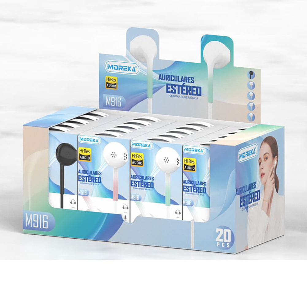 Audifonos Moreka M-916, Alámbricos, Manos Libres, 3.5mm3