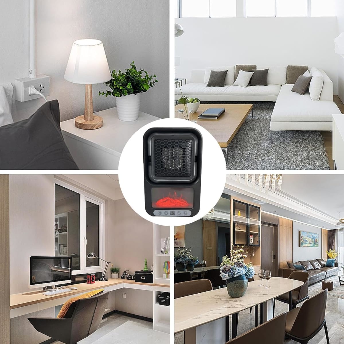 Calentador eléctrico portátil de cerámica 800w silenciosa Moreka NFJ-705W2