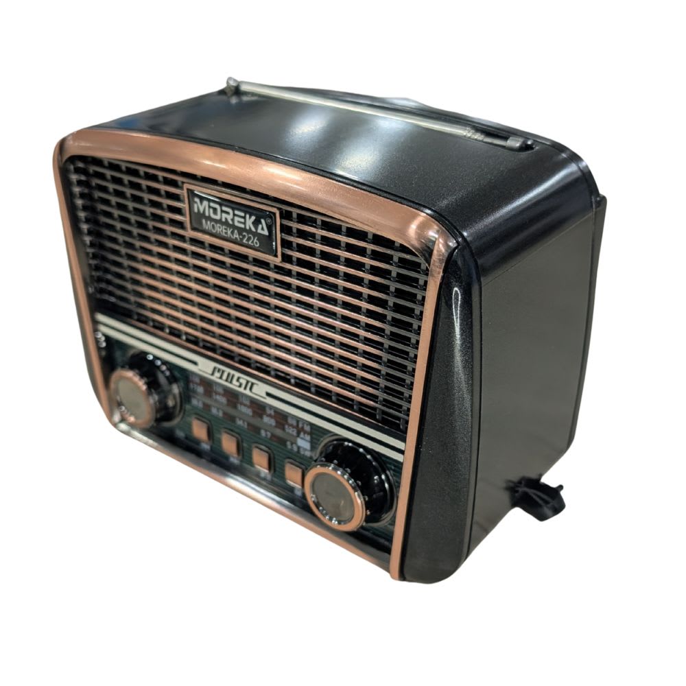 Bocina vintage Radio recarga Solar Bluetooth Moreka 2268
