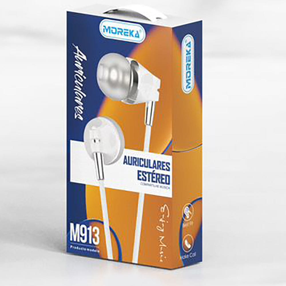 Paquete de 20 Audífonos Alámbrico 3.5 Moreka M-913, Manos Libres2