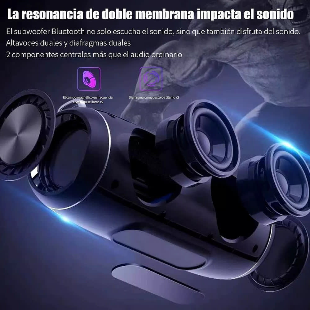 Bocina  Moreka 622, Bluetooth, TF Card, Radio FM, USB, Waterproof IPX52