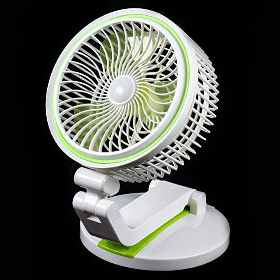 Ventilador 3 aspas Portatil Moreka MF023 Luz Led2