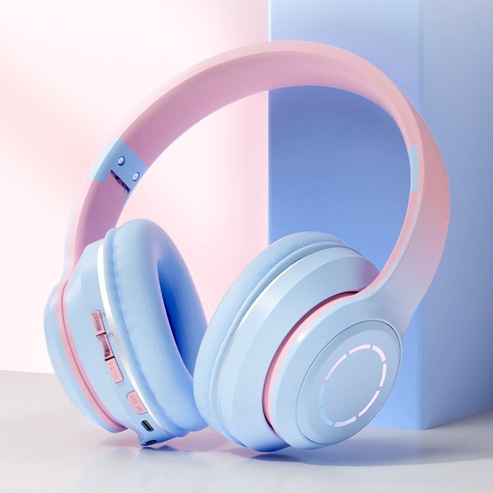 Diadema Bluetooth inalámbrico plegable Baja latencia larga duración RGB ST999