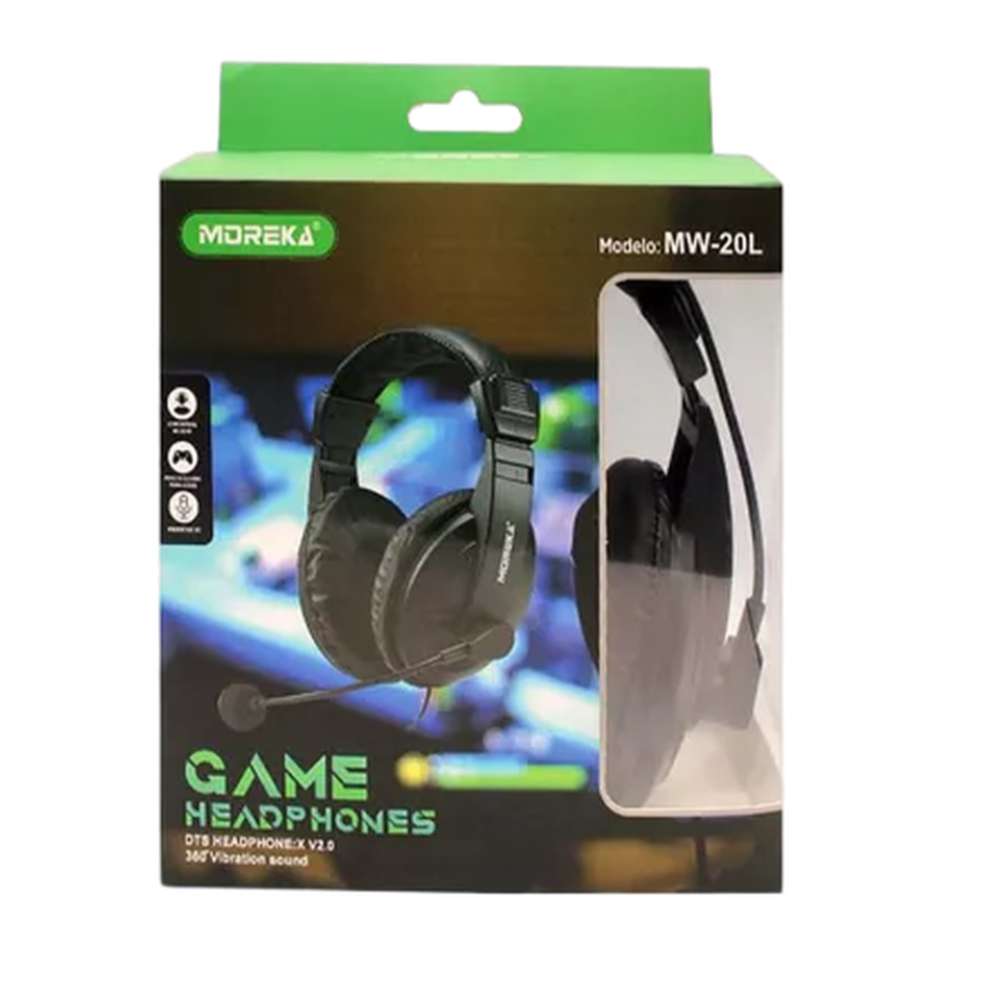 Diadema Gamer Moreka MW-20L2