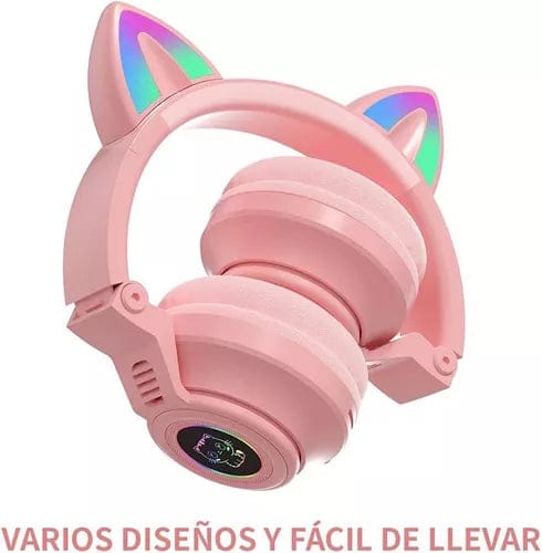 Audífonos Diadema Gato Bluetooth BG-115 Inalámbrico Plegable2