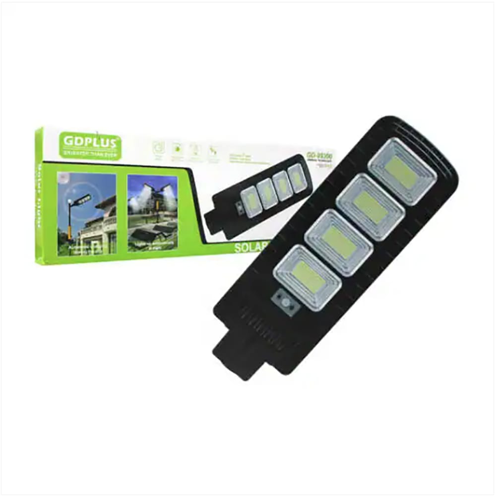 Luminaria Suburbana Alumbrado Publico Solar 300W con Sensor Movimiento GD-993005