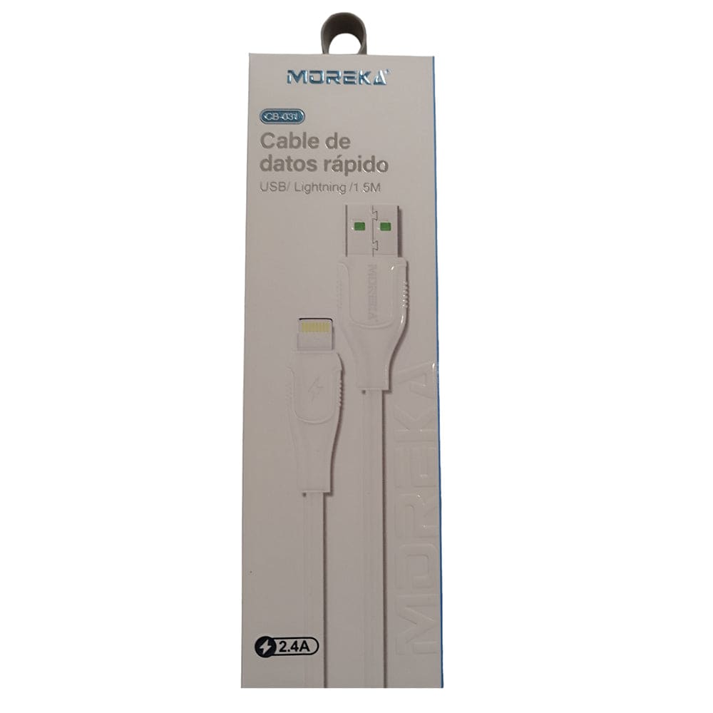 Cable Tipo Lightning CB-031 2.4A y Datos de 1.5 M2