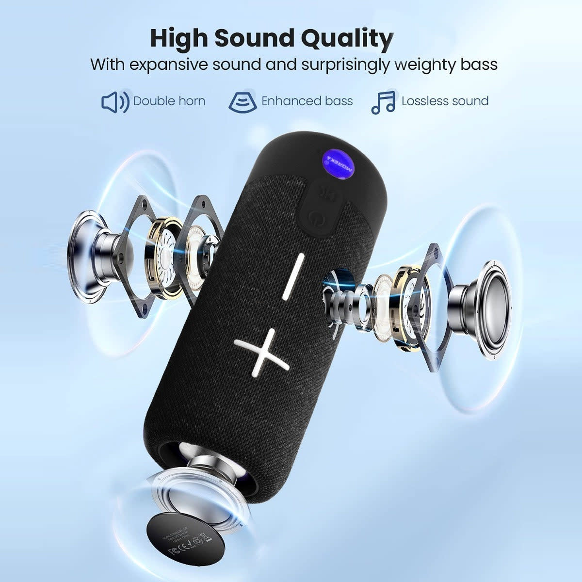 Bocina Portátil Bluetooth Recargable altavoces Portátiles 6193