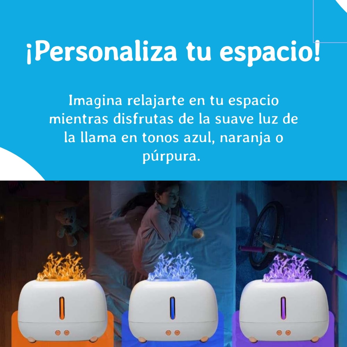 Humificador de llama Portatil A318 Aromaterapia7