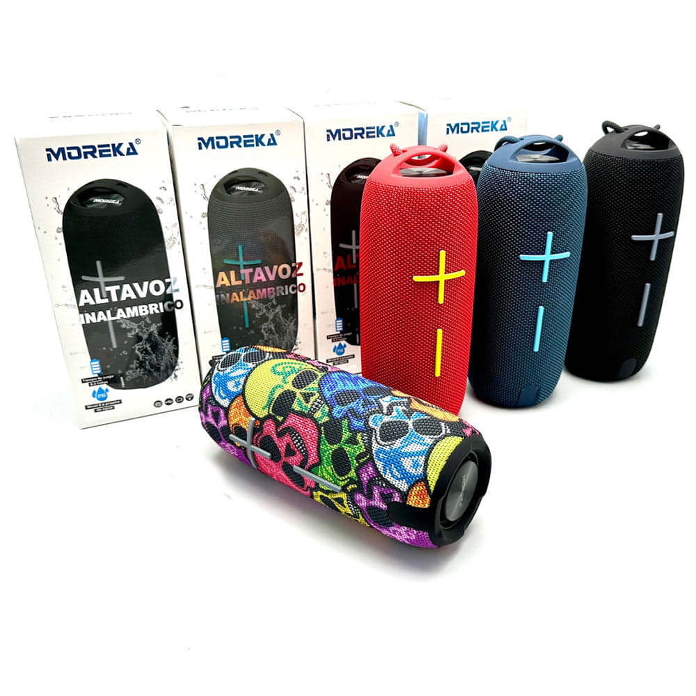 Bocina Bluetooth Moreka 372 TF Card Radio FM Resistente al agua5