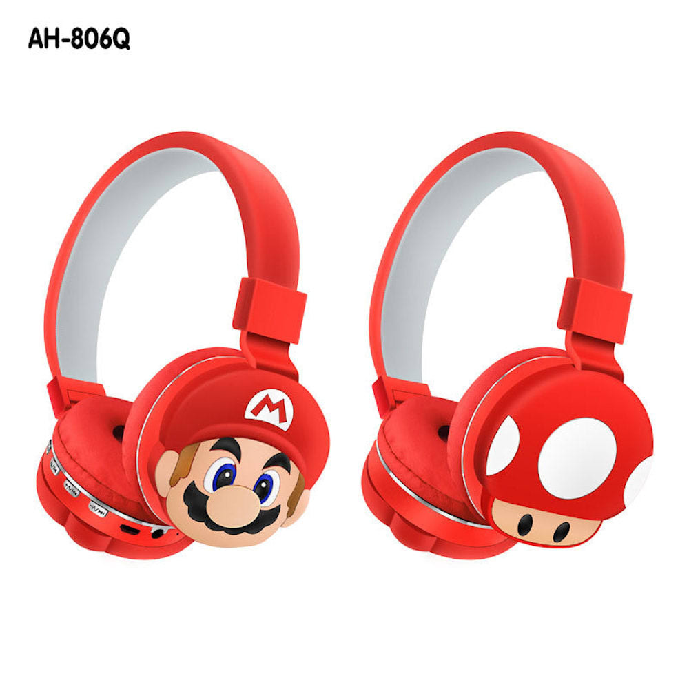 Audífonos Diadema Bluetooth  Mario Bros Inalámbrico Plegable3
