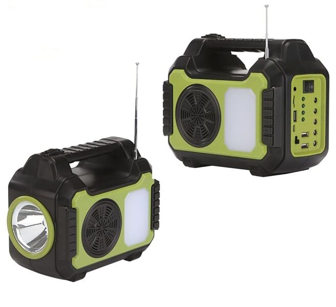 Mini Sistema Solar Radio FM 4 Focos Linterna Power Bank MOR-80722