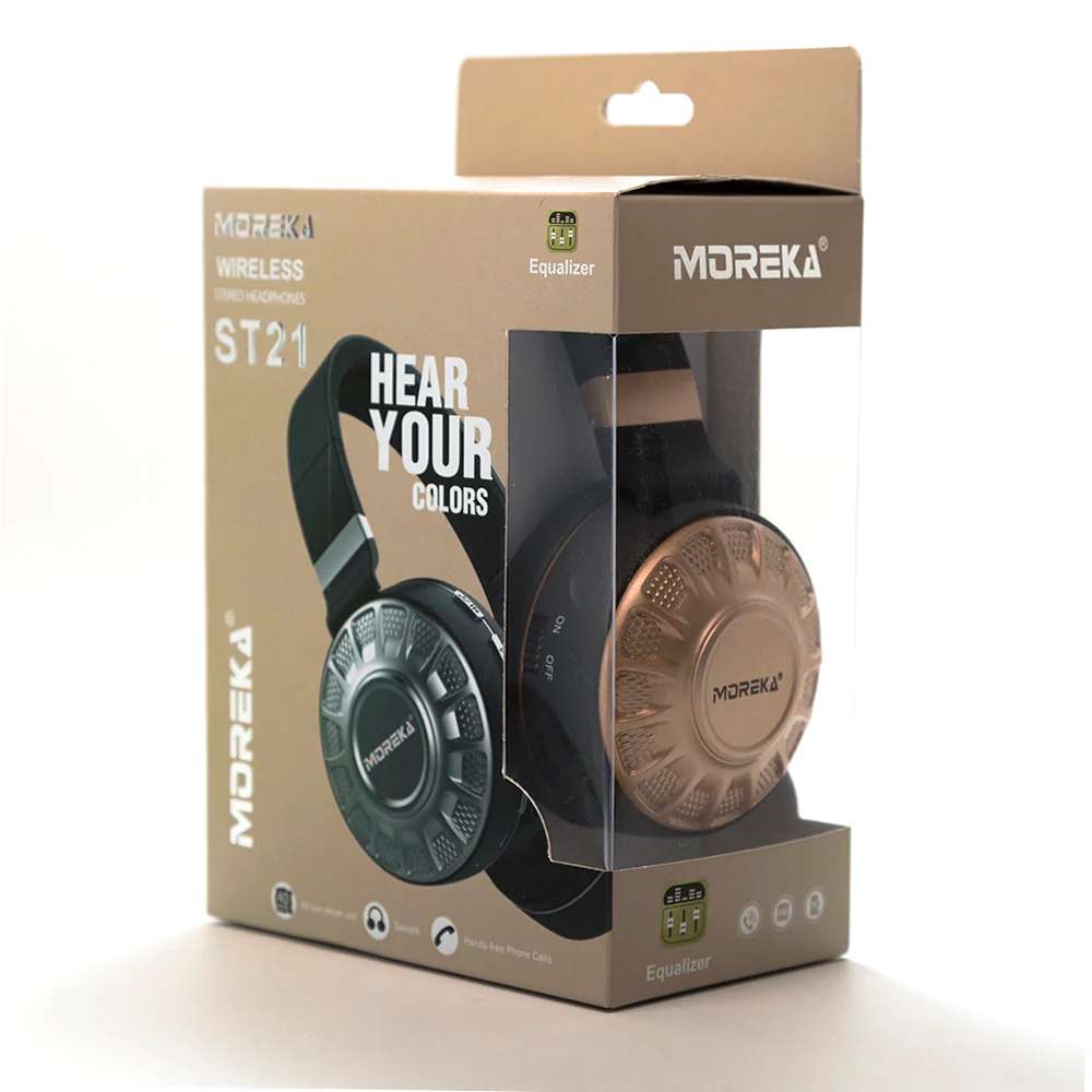 Audífonos Diadema Bluetooth Moreka St21 sonido Envolvente2