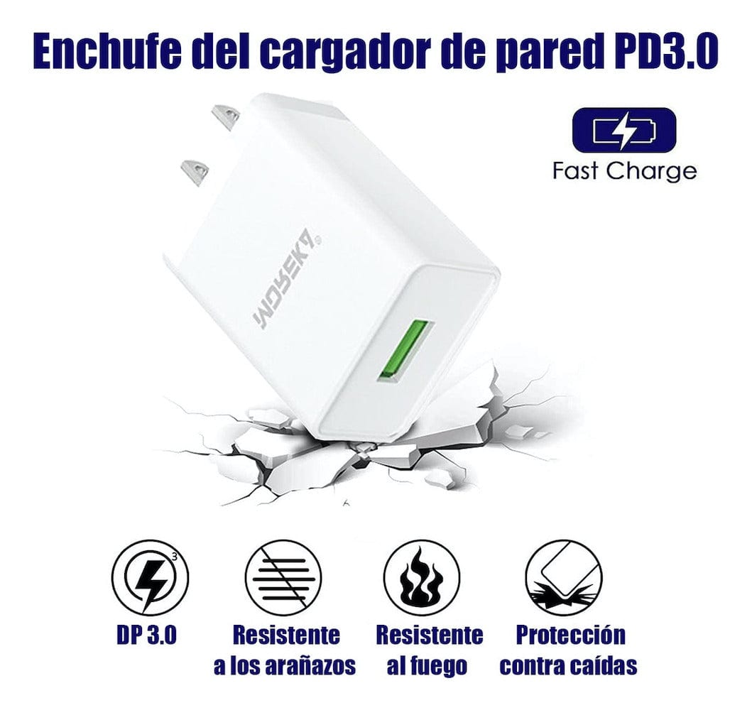 Cargador Moreka MR2610 2.0A Puerto Usb incluye tipo V8 1M2